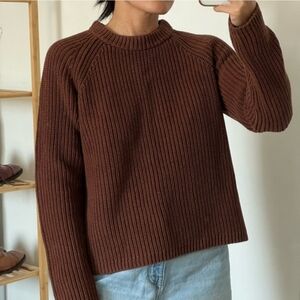 Quince 100% Cotton Fisherman Crew Sweater